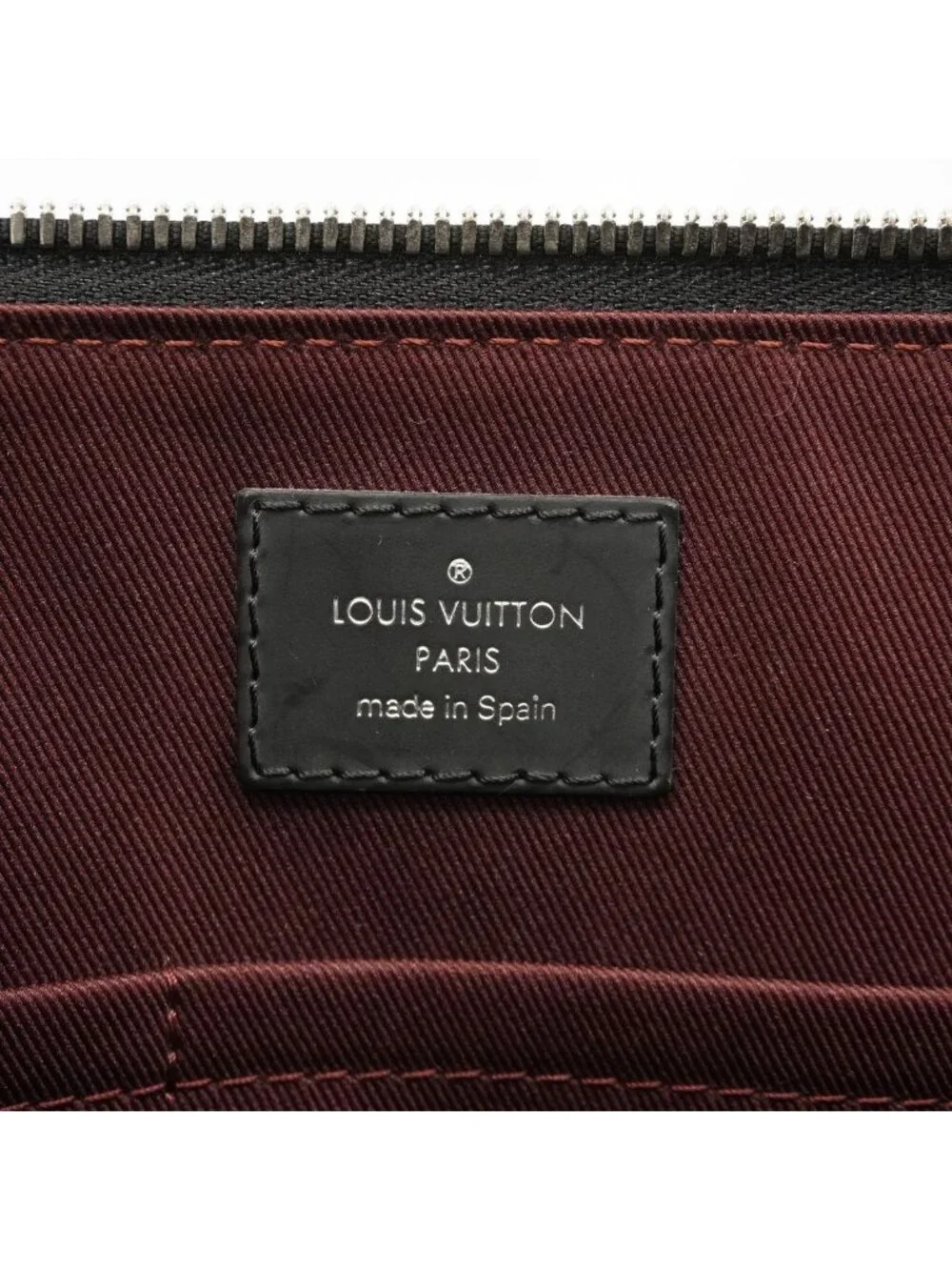Louis Vuitton Business Bag Monogram Macassar Porte Documents Jour Brown Black